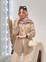 شومیز یقه سنگ دوزی کد 4355 - تصویر 3