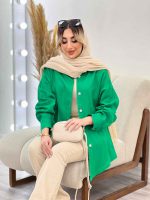 شومیز یقه سنگ دوزی کد 4355 - تصویر 6