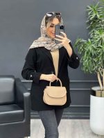 مانتو تک دکمه آستین گت کد 4576 - تصویر 13