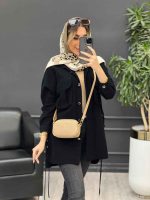 مانتو لینن جیب پیله بنددار کد 4577 - تصویر 12