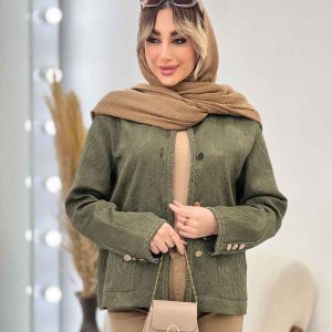 کت نوار دوزی دکمه طلایی کد 4266