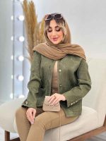 کت نوار دوزی دکمه طلایی کد 4266 - تصویر 14