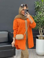مانتو پشت پیله دو جیب کد 4668 - تصویر 17