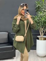 مانتو پشت پیله دو جیب کد 4668 - تصویر 21