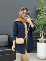 مانتو پشت پیله دو جیب کد 4668 - تصویر 4