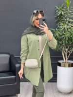 مانتو پشت پیله دو جیب کد 4668 - تصویر 24