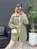 مانتو پشت پیله دو جیب کد 4668 - تصویر 12