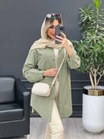 مانتو پشت پیله دو جیب کد 4668 - تصویر 22