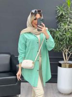مانتو پشت پیله دو جیب کد 4668 - تصویر 27