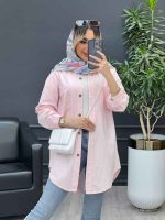 مانتو پشت پیله دو جیب کد 4668 - تصویر 10