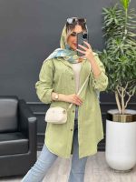 مانتو پشت پیله دو جیب کد 4668 - تصویر 26