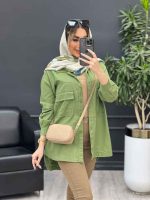 مانتو آستین برش دار دو جیب کد 4671 - تصویر 20