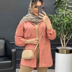 مانتو آستین برش دار دو جیب کد 4671
