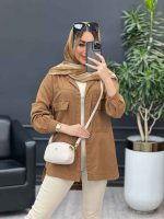 مانتو آستین برش دار دو جیب کد 4671 - تصویر 4
