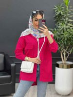 مانتو آستین برش دار دو جیب کد 4671 - تصویر 18