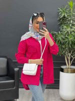 مانتو آستین برش دار دو جیب کد 4671 - تصویر 11