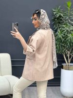 مانتو جیب نما دو دکمه کد 4669 - تصویر 7