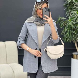 مانتو جیب نما دو دکمه کد 4669