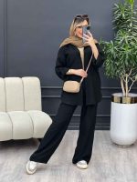 ست مانتو و شلوار تک جیب کد 4676 - تصویر 8