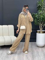 ست مانتو و شلوار تک جیب کد 4676 - تصویر 6