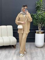 ست مانتو و شلوار تک جیب کد 4676 - تصویر 19