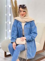 مانتو جین برش دار کد 4672 - تصویر 14
