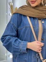مانتو جین برش دار کد 4672 - تصویر 10