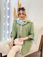 شومیز کراش آستین بند دار کد 4532 - تصویر 48