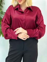 شومیز ساتن سلین کد 4546 - تصویر 14