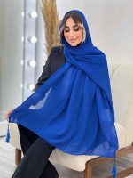 شال پلیسه منگوله دار کد 4801 - تصویر 17