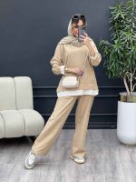 مانتو شلوار جلو بسته یقه دار کد 4786 - تصویر 11
