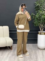 مانتو شلوار جلو بسته یقه دار کد 4786 - تصویر 16