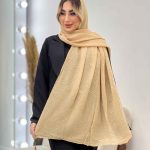 شال پلیسه ساده کد 4511