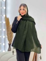 شال پلیسه ساده کد 4511 - تصویر 6