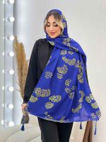 شال طرح شکوفه کد 4457 - تصویر 7
