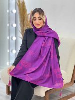 شال طرح شکوفه کد 4457 - تصویر 25