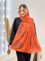 شال طرح شکوفه کد 4457 - تصویر 21