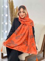 شال طرح شکوفه کد 4457 - تصویر 8