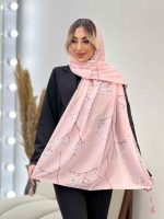 شال طرح شکوفه کد 4457 - تصویر 19