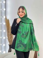 شال طرح شکوفه کد 4457 - تصویر 5