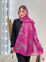 شال طرح شکوفه کد 4457 - تصویر 24