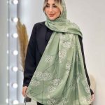 شال طرح شکوفه کد 4457