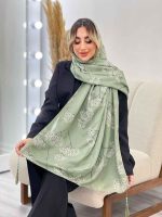 شال طرح شکوفه کد 4457 - تصویر 20