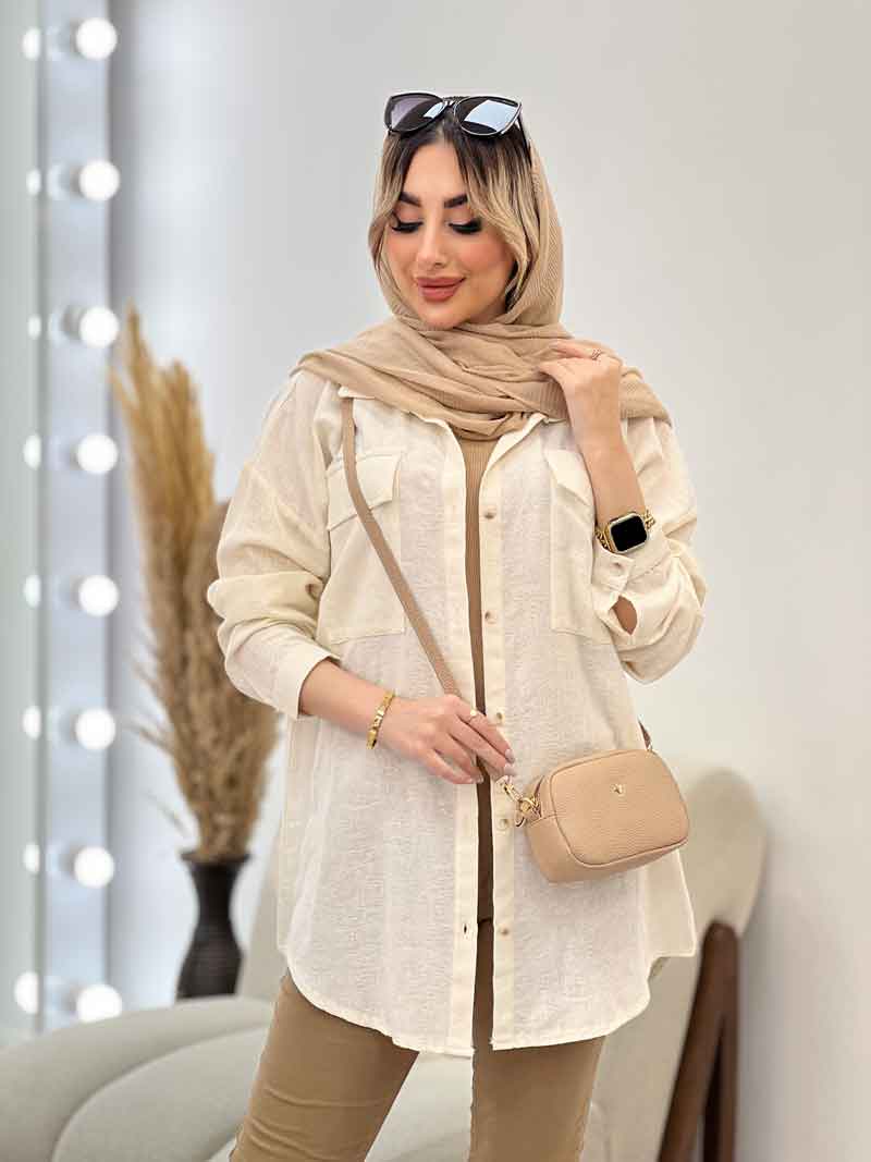 شومیز ساده دو جیب کد 4605 شومیز ساده دو جیب کد 4605