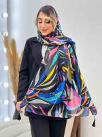 شال طرح برگ سوزنی کد 4456 - تصویر 10