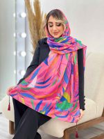 شال طرح برگ سوزنی کد 4456 - تصویر 21
