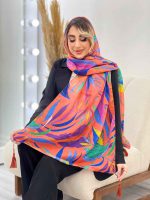 شال طرح برگ سوزنی کد 4456 - تصویر 20