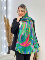 شال طرح برگ سوزنی کد 4456 - تصویر 5