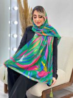 شال طرح برگ سوزنی کد 4456 - تصویر 18