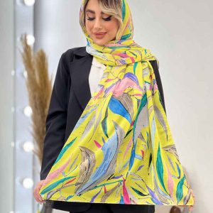 شال طرح برگ سوزنی کد 4456